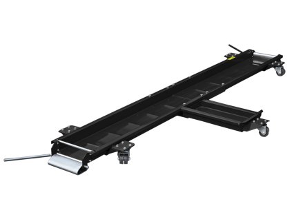 Pojízdná podložka pod motocykl (pod přední a zadní kolo a boční stojan), Q-TECH (černá)