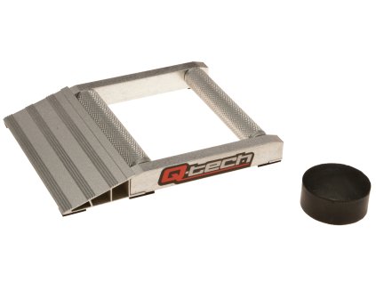 Hliníková podložka s válci pro možnost promazání sekundárního převodu, Q-TECH (stříbrná)