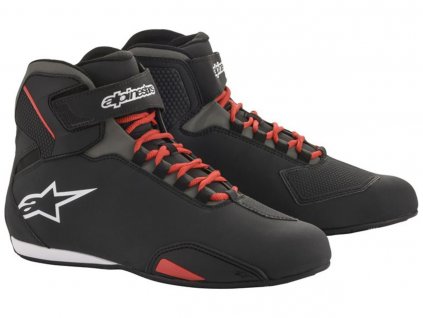 Boty SEKTOR, ALPINESTARS (černé/červené)