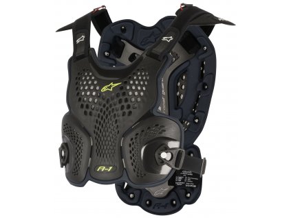 Chránič těla A-1 ROOST GUARD certifikace CE2, ALPINESTARS (černý antracit/žlutý fluo) 2024