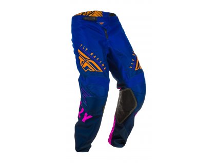 Kalhoty KINETIC K220, FLY RACING (modrá/modrá/oranžová)