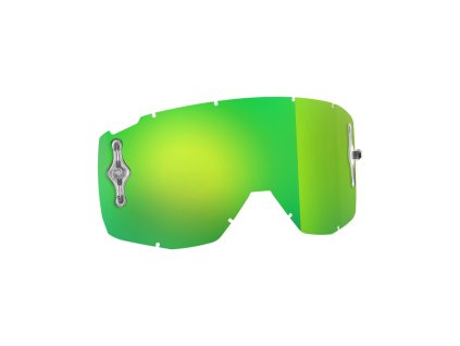 Plexi HUSTLE/TYRANT/SPLIT MX SGL WORKS, SCOTT (zelený chrom, antifog)