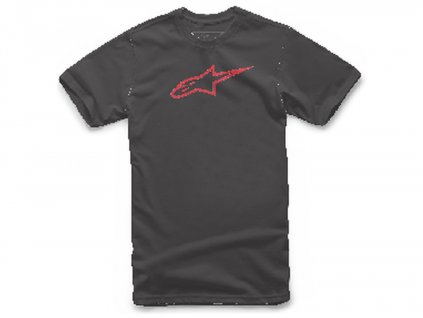 Triko AGELESS CLASSIC TEE krátký rukáv, ALPINESTARS (černá/červená)