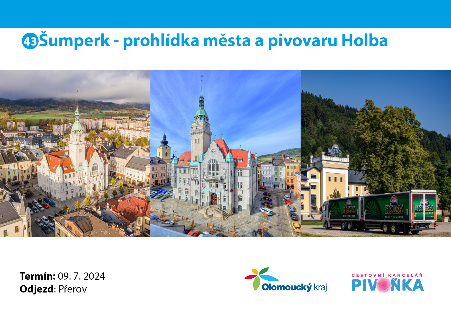 Šumperk - prohlídka města a pivovaru Holba