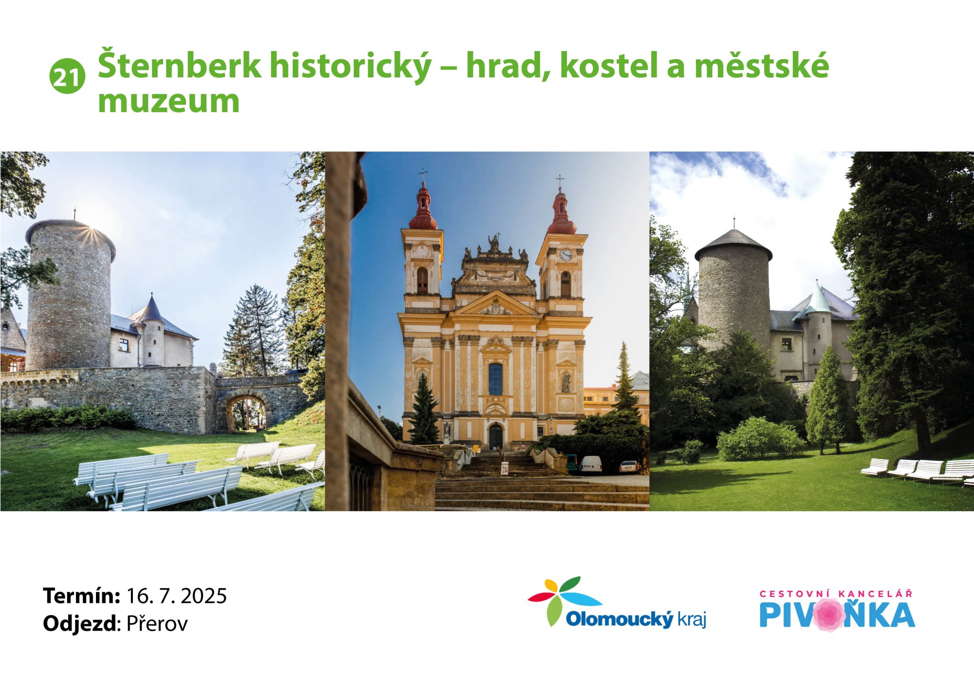 Pozdrav z výletu č. 21 – Šternberk historický: hrad, kostel a městské muzeum