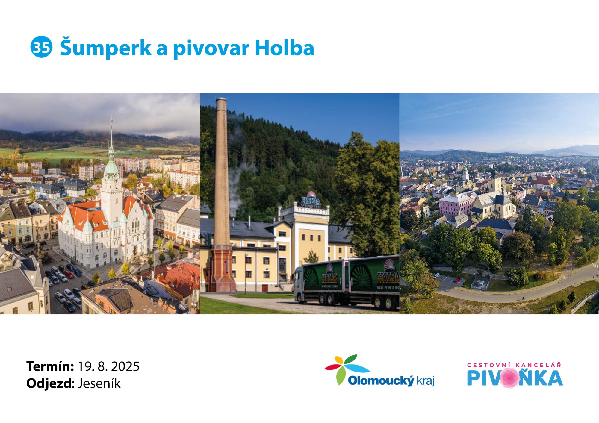 Pozdrav z výletu č. 35 – Šumperk a pivovar Holba