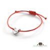 Srdíčkový náramek CLICK - červený