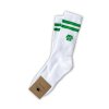 Vysoké ponožky - bílozelené