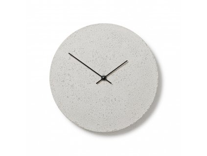 CL300412 Bílé hodiny z betonu