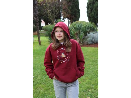 Mikina s kapucí - grafika DOMEČEK