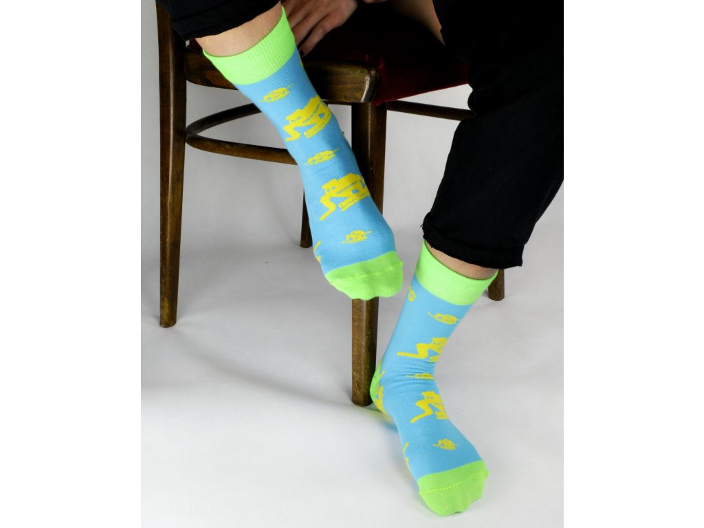 Ponožky Colours Elephant - tyrkysové