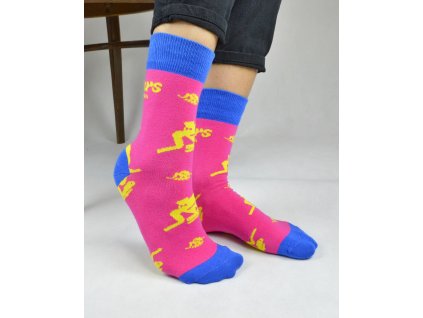 Ponožky Colours Elephant - růžové
