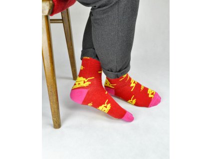 Ponožky Colours Elephant - červené