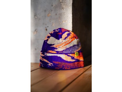 Pletená čepice barevná