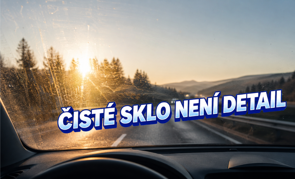 Sklo není karoserie: proč čistota oken není jen estetická záležitost
