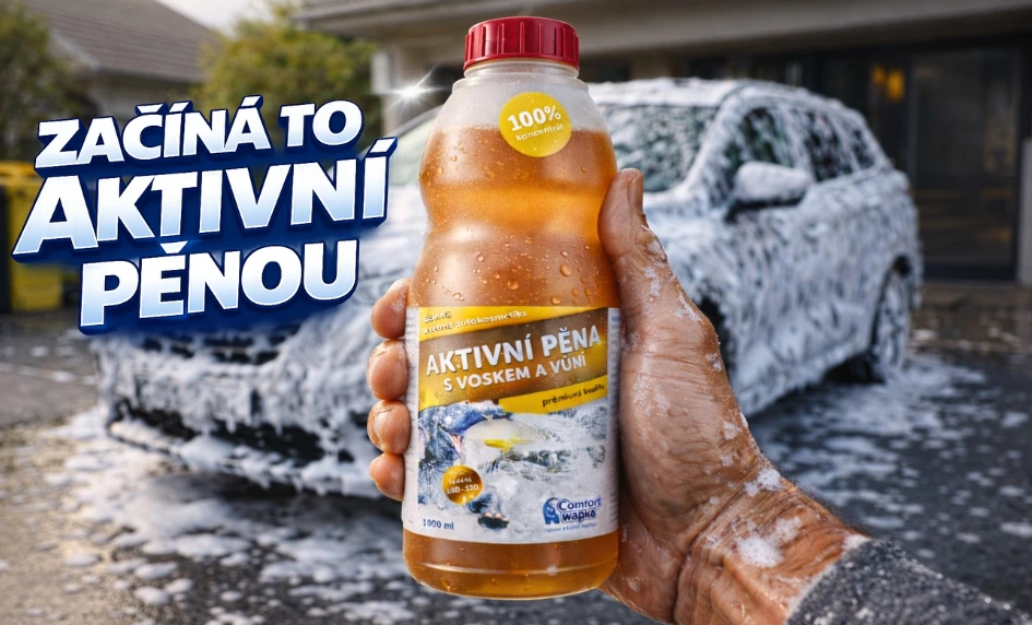 Aktivní pěna na auto: jak funguje a proč bez ní auto zpravidla neumyjete správně