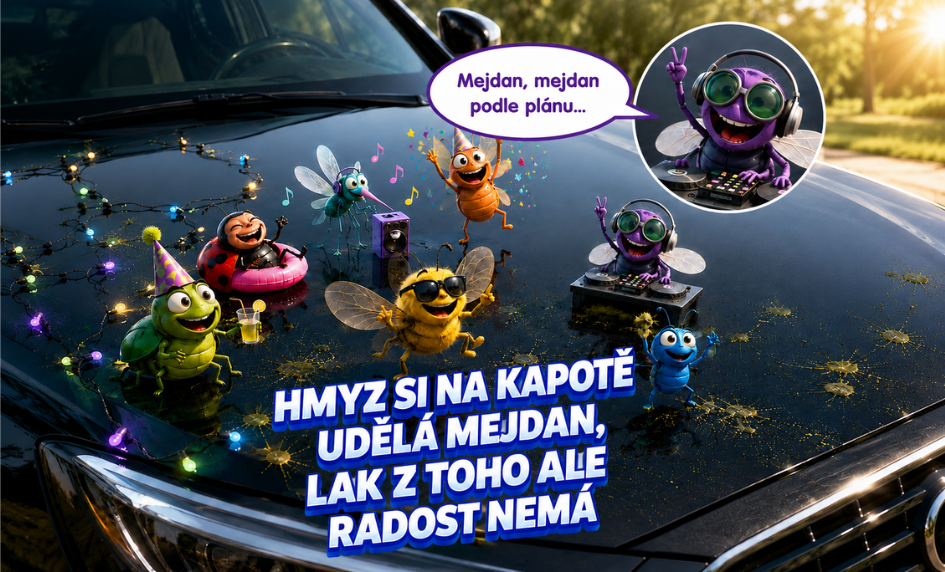 Hmyz na karoserii: Nenápadný nepřítel, který dokáže nevratně poškodit lak