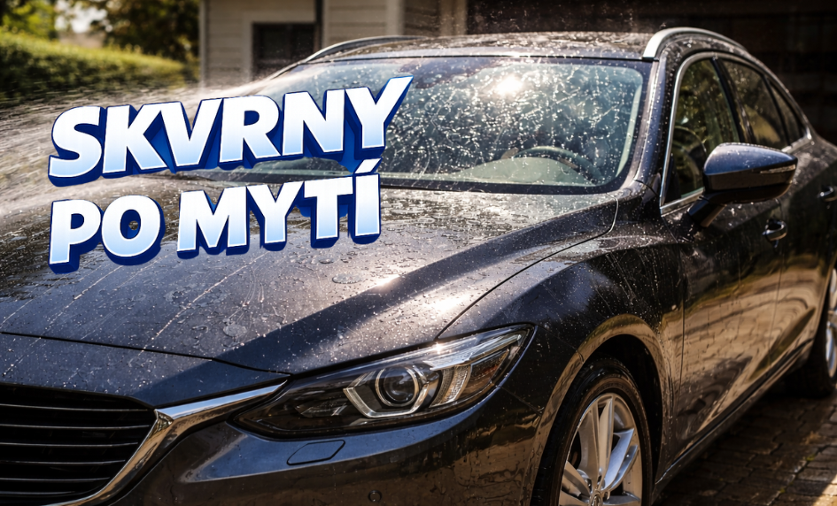 Skvrny po mytí auta: proč vznikají a jak jim předejít