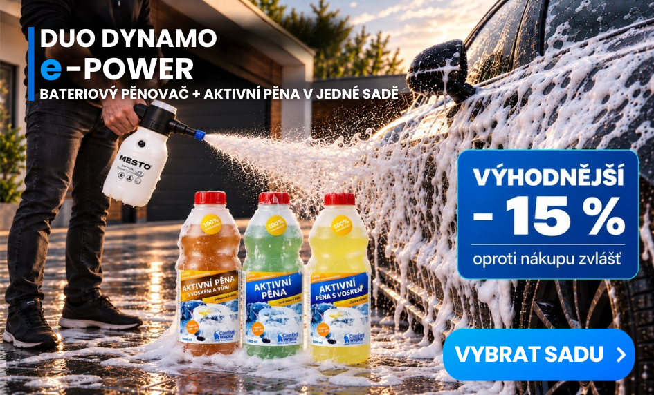 Aktivní pěna + bateriový pěnovač DUO DYNAMO e-POWER