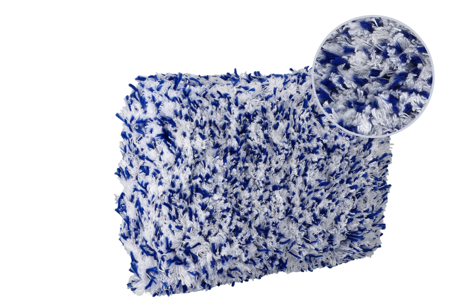 Mycí autohouba AutoWash MICROFIBER SPONGE s detailem mikrovláknového povrchu