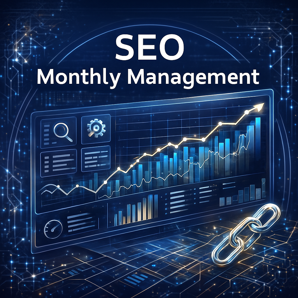 SEO Monthly Management – Profesionálna mesačná správa SEO Služba variant: MINI