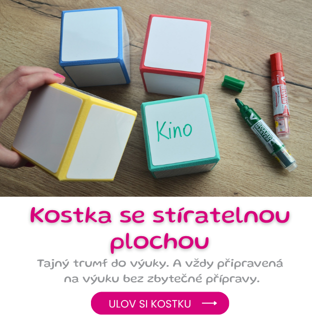 Kostky se stíratelnou plochou