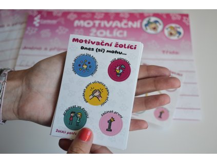 Motivační žolíci - samolepkové aršíky A7 (50 ks)
