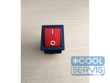 Vypínač kolébkový jednoduchý 35 x 25 mm