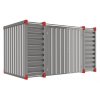Skladový kontejner 4000x2200x2200 mm s dvoukřídlými dveřmi v boční stěně