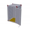 Skladový kontejner 1080x1200x2200 mm – jednokřídlé dveře v boční stěně