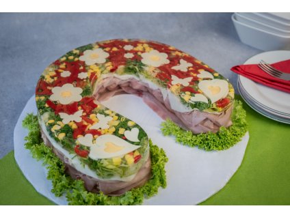 Aspikový dort - podkova velká (cena za kg)