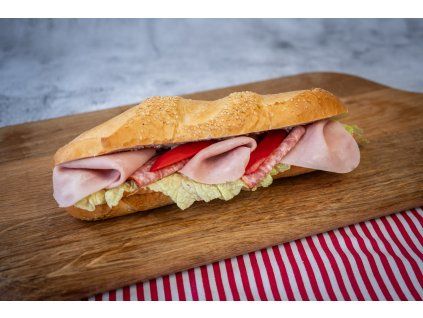 Bageta Křupavé duo se šunkou 180 g