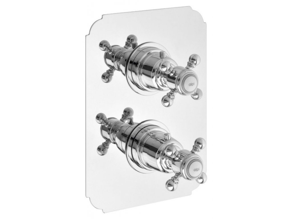 SASSARI podomítková sprchová termostatická baterie, 2 výstupy, chrom