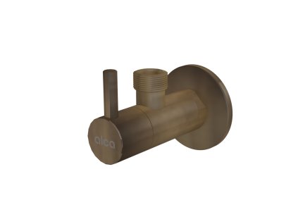 Ventil rohový s filtrem 1/2"×1/2", bronz-antic
