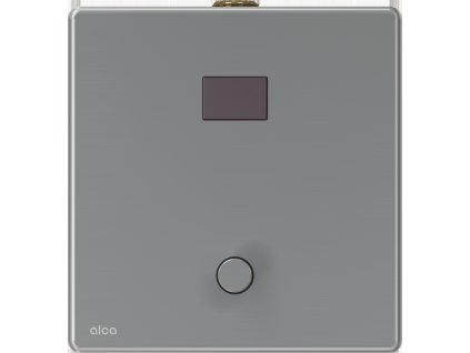 Automatický splachovač pisoáru s manuálním ovládáním, kov, 12 V (napájení ze sítě)