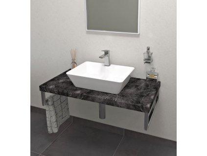 AVICE deska pod umyvadlo 100x50cm, tl.5cm, štípaný kámen