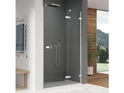 RONAL ESCURA Jednokřídlé dveře s pevnou stěnou v rovině - panty vpravo / 1 strana rohového vstupu ES13D0805007