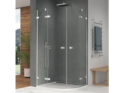 RONAL ESCURA Čtvrtkruh s dvoukřídlými dveřmi, rádius 550 mm ESR55SM15007