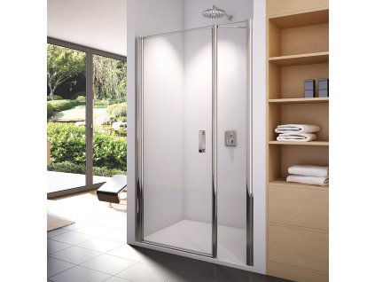 RONAL SWING-LINE Jednokřídlé dveře s pantem u zdi a s pevnou stěnou v rovině SL31SM25007