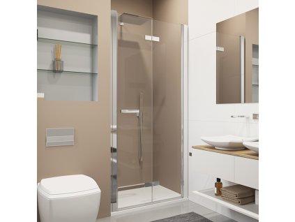 RONAL SWING-LINE F Dvoudílné skládací dveře - panty vpravo SLF1DSM15030