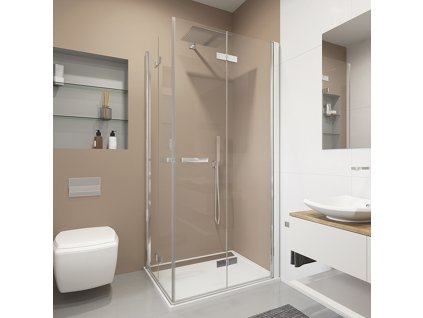 RONAL SWING-LINE F Dvoudílné skládací dveře levé / 1 strana rohového vstupu SLF2GSM15030