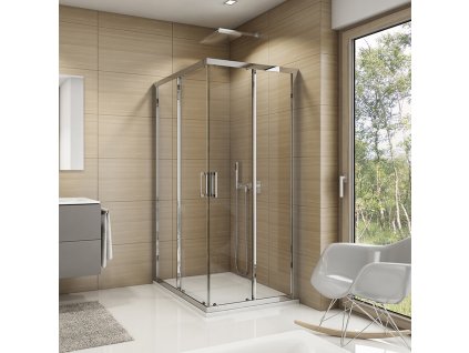 RONAL TOP-LINE Dvoudílné posuvné dveře - pravé / 1 strana rohového vstupu TOPDSM10130