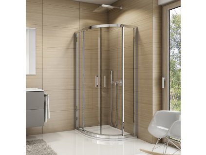 RONAL TOP-LINE Čtvrtkruh s dvoukřídlými dveřmi, rádius 550 mm TER550805007