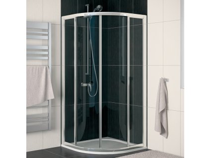 RONAL ECO-LINE Čtvrtkruh s dvoudílnými posuvnými dveřmi ECOR550900122