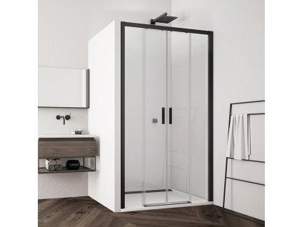 Dvoudílné posuvné dveře s 2 pevnými stěnami v rovině TLS41600607