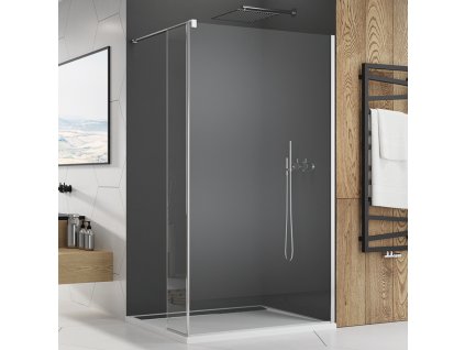 RONAL WALK IN Pevná stěna s fixním dílem v 90° STR4DUODSM15007