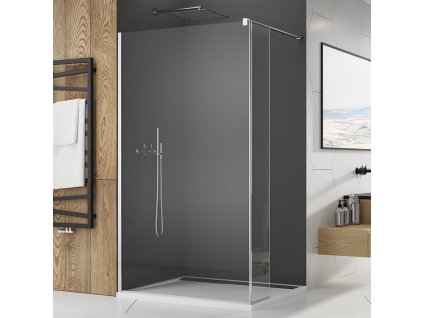 RONAL WALK IN Pevná stěna s fixním dílem v 90° STR4DUOGSM25007