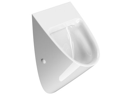 COMMUNITY urinál se zakrytým přívodem vody, Rimless, 31x54,5cm, bílá ExtraGlaze