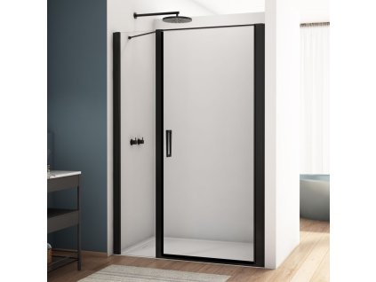 Jednokřídlé dveře s pantem u zdi a s pevnou stěnou v rovině D22T31100200687