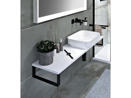 PLATO deska Rockstone 2000x24x360mm, bílá mat